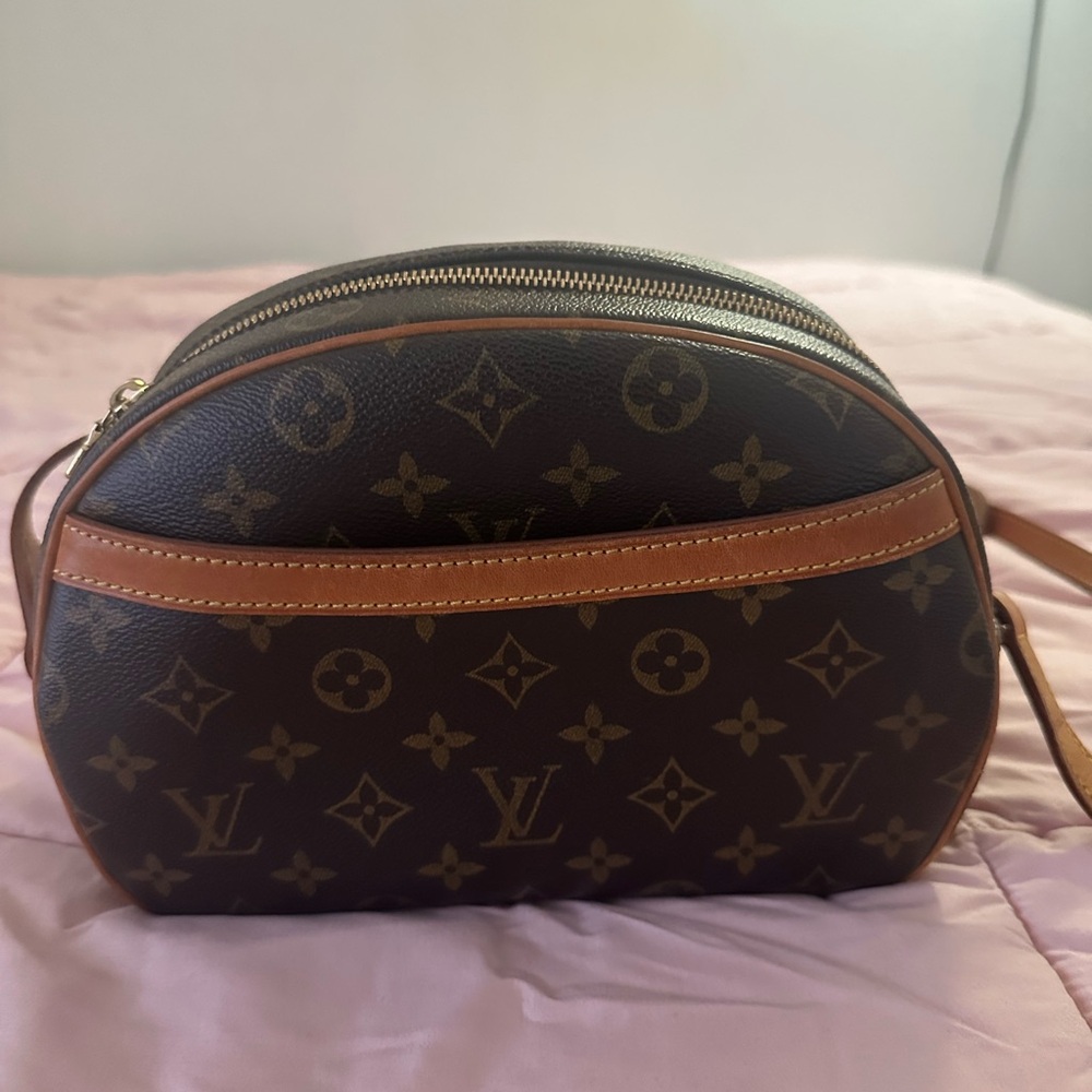 Louis Vuitton Brown and Tan Monogram Shoulder Bag Blois